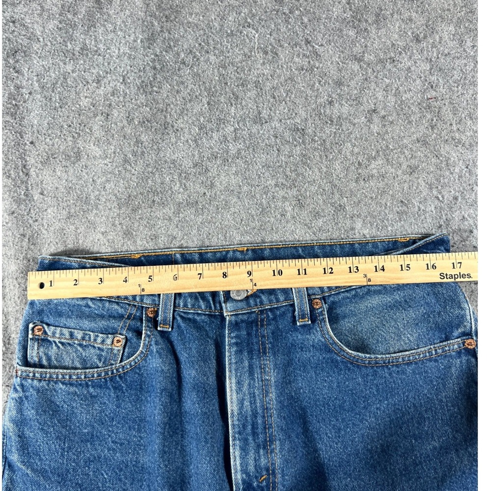 Vintage 90s Levis 505 Red Tab Jeans Mens 34x32 Blue Med Wash Straight Denim USA - Picture 11 of 12